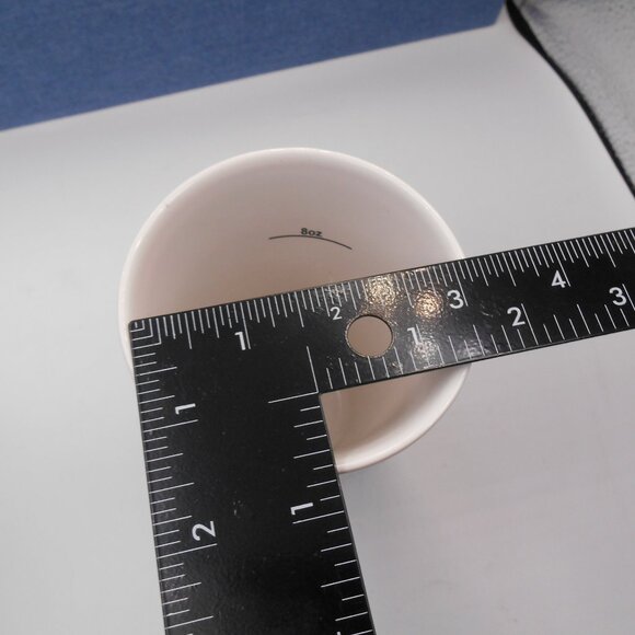 STARBUCKS 2012 COPPER BAND WHITE BASE CERAMIC COFFEE TEACUP MUG TUMBLER - Picture 5 of 7